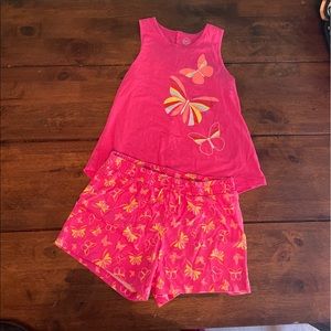 Girls Matching Shorts & Tank Top Set